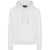 DSQUARED2 Solid Color Hoodie With Embossed Logo White