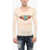 DSQUARED2 Slim Fit Crew-Neck T-Shirt With Frontal Print Beige