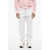 DSQUARED2 Light Wash Distressed Jeans With Lace White