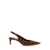 PLAIN 'Luisa' Brown Slingback Pumps With Medium Stiletto Heel And Leopard Print All-Over In Ecofur Woman BROWN