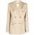 Golden Goose Beige Double-Breasted Blazer With Peak Revers In Wool Woman Beige