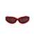 THE ATTICO The Attico Sunglasses RED/YELLOWGOLD/BROWN