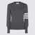 Thom Browne Thom Browne Dark Grey Wool Knitwear Grey
