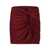 FEDERICA TOSI Federica Tosi Bordeaux Short Skirt Cover-Up RED