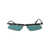 THE ATTICO The Attico Sunglasses SILVER/ GREEN T-SHELL/ BLUE
