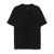 Givenchy Black Crewneck T-Shirt With Embossed Logo On Front In Cotton Man Black