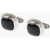 CORNELIANI Brass Cufflinks With Onyx Details Black