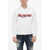 DSQUARED2 Cotton Hoodie With Logo Print White