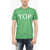 DSQUARED2 Crew-Neck T-Shirt With Frontal Print Green