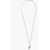 DSQUARED2 Silver-Tone Metal Necklace With Double Cross Pendant Silver