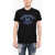 DSQUARED2 Cotton Crew-Neck T-Shirt With Contrasting Print Black