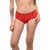 DSQUARED2 Nylon Bikini Bottom With Gothic Print Red