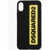 DSQUARED2 Solid Color Iphone X Case With Contrasting Detail Yellow