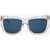 LINDA FARROW Phillip Lim Rectangular Sunglasses With Transparent Frame White