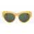 LINDA FARROW Dries Van Noten Sunglasses With See Through Frame Yellow
