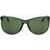 LINDA FARROW Dries Van Noten Wayfarer Sunglasses With Slim Frame Green