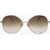 Max Mara Oversized Sunglasses With Gradient Lenses Brown
