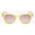 LINDA FARROW Jeremy Scott Wayfarer Sunglasses With Matte Frame Yellow