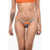 DSQUARED2 All-Over Monogram Two-Tone Bikini Bottom Orange