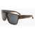 LINDA FARROW Phillip Lim Shield Sunglasses With See Through Frame Brown