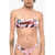 DSQUARED2 All-Over Printed Bandeau Bikini Top Pink