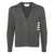 Thom Browne Thom Browne 4Bar Cotton Cardigan GREY