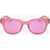 LINDA FARROW Jeremy Scott Wayfarer Sunglasses With Matte Frame Pink