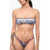 DSQUARED2 Floral-Motif Bandeau Bikini Top Multicolor