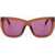 LINDA FARROW Phillip Lim Rectangular Sunglasses With See Through Frame Brown