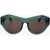 LINDA FARROW Dries Van Noten Sunglasses With See Through Frame Green