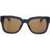 LINDA FARROW Dries Van Noten Wayfarer Sunglasses With See Through Frame Blue