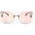 LINDA FARROW No 21 Butterfly Sunglasses With Full-Lens Design Pink