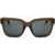 LINDA FARROW Phillip Lim Wayfarer Sunglasses With See Through Frame Brown