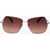 Max Mara Pentagonal Sunglasses With Gradient Lenses Brown