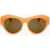 LINDA FARROW Dries Van Noten Sunglasses With See Through Frame Orange