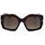 Marc Jacobs Runaway Rectangular Sunglasses With Gradient Lenses Brown
