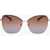 Longchamp Pentagonal Sunglasses With Gradient Lenses Brown