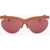 LINDA FARROW Dries Van Noten Clubmaster Sunglasses With V-Shaped Bridge Orange