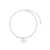 Self-Portrait Self-Portrait Crystal Bow Tennis Necklace GREY