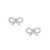 Self-Portrait Self-Portrait Micro Bow Earrings GREY