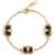 Valentino Garavani Metal, Enamel, Crystal And Swarovski® Pearl "Ovalette" Bracelet GOLD