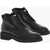 DSQUARED2 Lace-Up Manchester Leather Booties Black