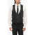 CORNELIANI Silk Satin Vest With Five Buttons Black