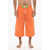 DSQUARED2 Extra-Long Swim Short With Contrasting Desing Orange