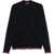 Gucci Knitted Wool Cardigan With Web Pattern BLACK