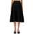 Bottega Veneta Grain De Poudre Wool Skirt BLACK