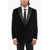 CORNELIANI Code Velvet Single-Breasted Blazer With Peak Satin Lapel Black