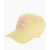 DSQUARED2 Cotton Gabardine Good Fantasy Cap With Embossed Detail Yellow