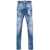 DSQUARED2 Regular Fit Jeans Splatter Effect 17 Cm Blue