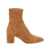 Stuart Weitzman 'Yuliana' Beige Ankle Boots With Medium Block Heel In Ecoleather Woman Beige